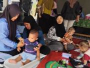 Kegiatan Posyandu di Bougenville I Bukit Selalu Ramai Didatangi Ibu-Anak
