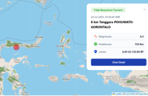 Getaran Ringan Gempa Gorontalo Dirasakan Warga Tanjung Redeb Berau